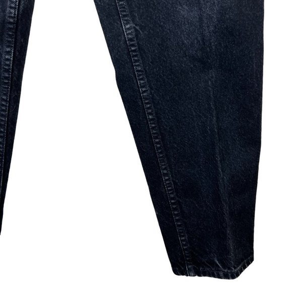 LEVI’S 551 Relaxed Fit Tapered Leg Black Denim Jean Pants Size 12 MED - Picture 4 of 11